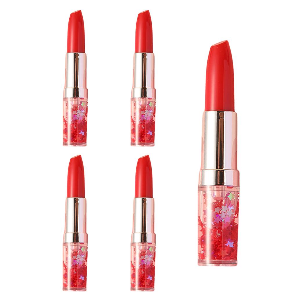 5 Pcs Highlighters Set Highlighter Markers Lipstick Shape Highlighter Pen Bible Marker Pen for Learning and Working