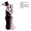 Unique Skeleton Collectible Kissing Couple Figurine Wedding Skull Bride And Groom Sculpture Day Small Statue of The Dead Gothic Resin for Halloween