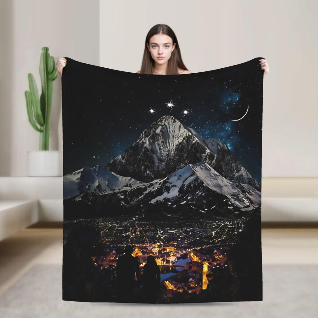 Soft Blanket Travel Office Velaris City of Starlight  Bedding Throws  Flannel Bedspread For Living Room Funny Sofa Bed Cover