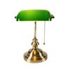 European Modern Portable Hotel Bedside Desk Light Green Banker Book Reading Brass