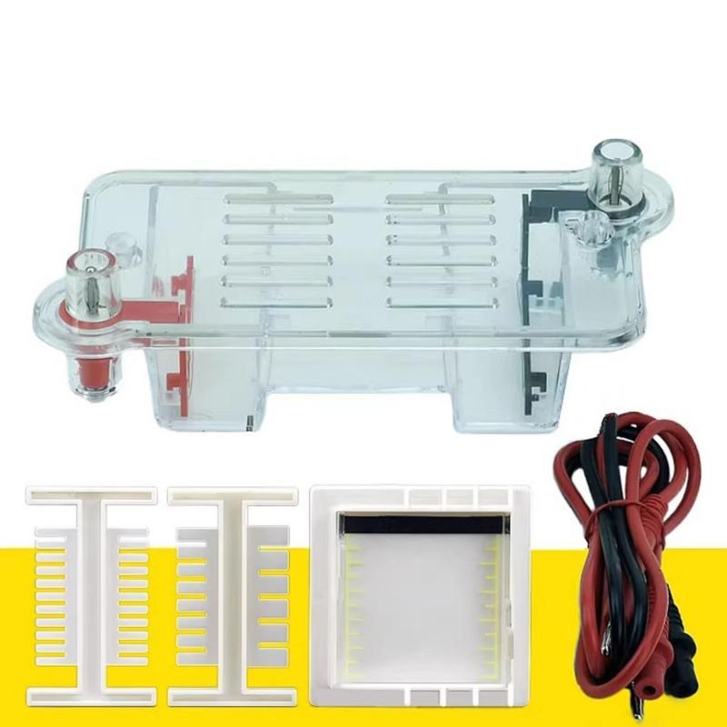 Portable Gel Electrophoresis Tank With Sample Preparation Tool Biology Lab Equipment for Science Classroom Education