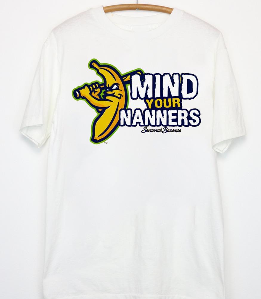 NEW HOT Savannah Bananas WHITE T-shirt Short Sleeve All Sizes Unisex JJ4313