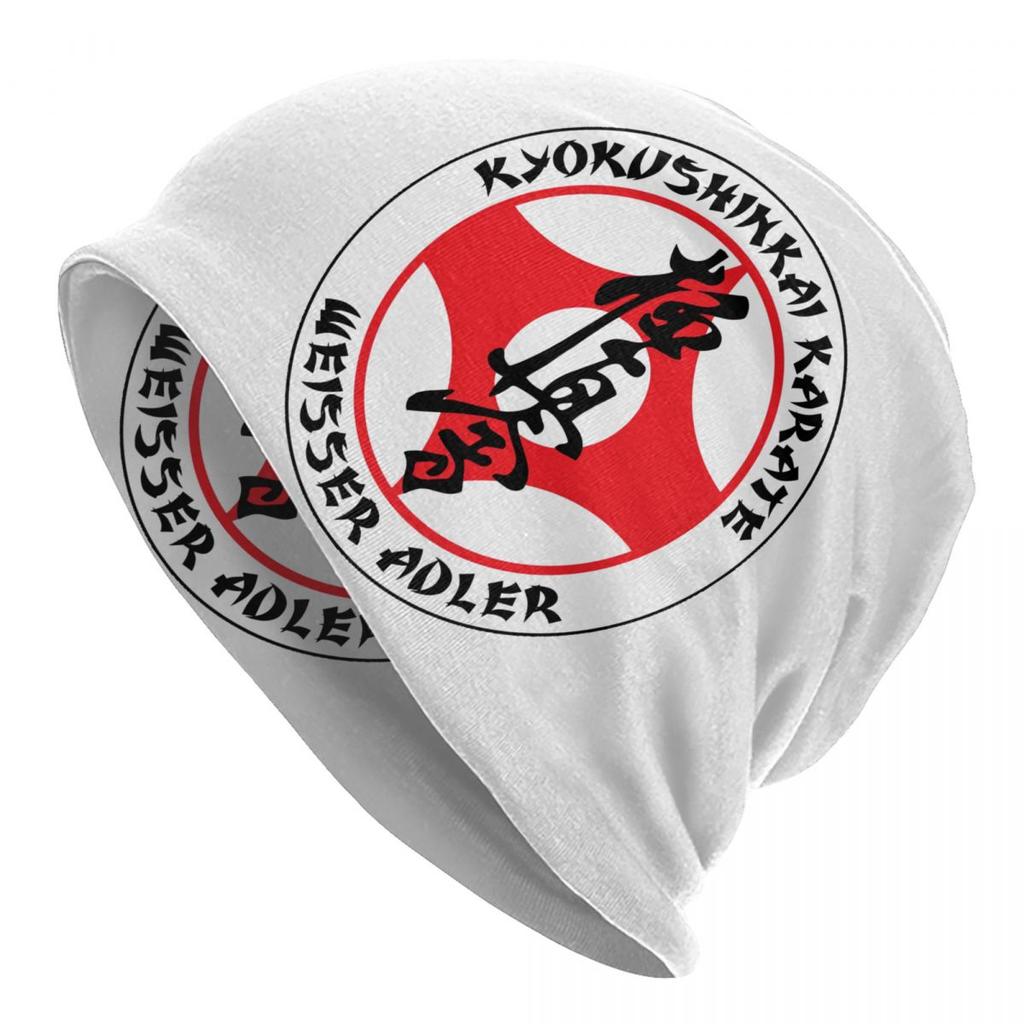 Kyokushi Karate Skullies Beanies Caps Unisex Women Unisex Fashion Winter Warm Knitting Hat Adult Martial Arts Bonnet Hats