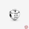 S925 Silver Fine Beads Fit Fasion Original Bracelet Necklace Pendant Women Love Couple Dangle Shiny Mom Charms Jewelry 
