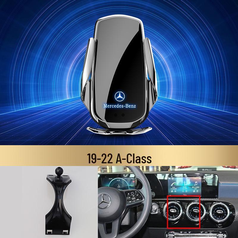 Bezdrátový držák telefonu s rychlým nabíjením Mercedes-Benz pro třídu C/třídu R/třídu S/třídu E/GLK/třídu B