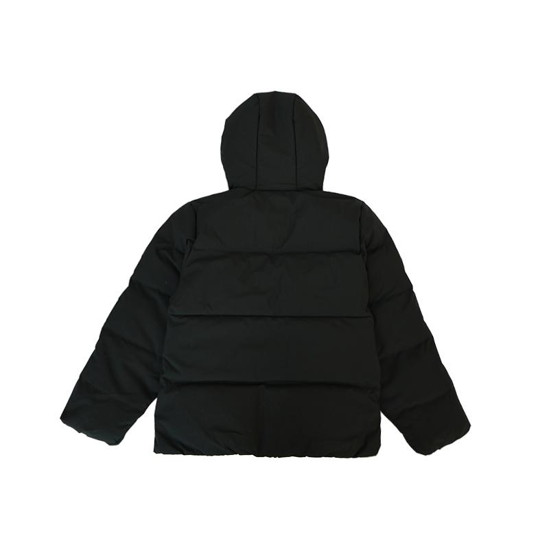 Anta Training Series Solid Color Water-Resistant Warm Loose Hooded Puffer Jacket Women outerwear Basic-Black 162447919-5