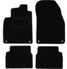 Czarne welurowe dywaniki podłogowe do: Saab 9-3 II Y3SF kombi, sedan (2002-2014)