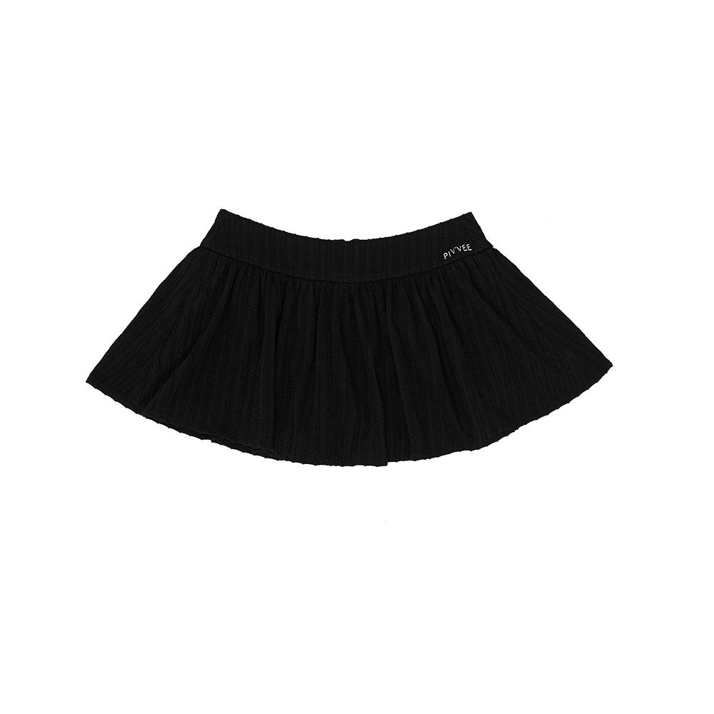 PIV’VEE Knit Mini Skirt (Ebony Black)