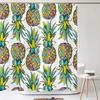 3D Tropical Green Plant Leaf Palm Cactus Bathroom Shower Curtain Home Decor Curtain Waterproof Fabric Shower Curtains With Hook