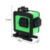 3D 12 Lines Laser Level Self-Leveling 360 Horizontal And Vertical Cross Super Powerful Green Laser Beam Line Measurement Tools
