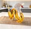 Unique Design Cobra Glass Liquor Decanter - Artistic Bottle for Whiskey Storage, Home Decor and Bar Use