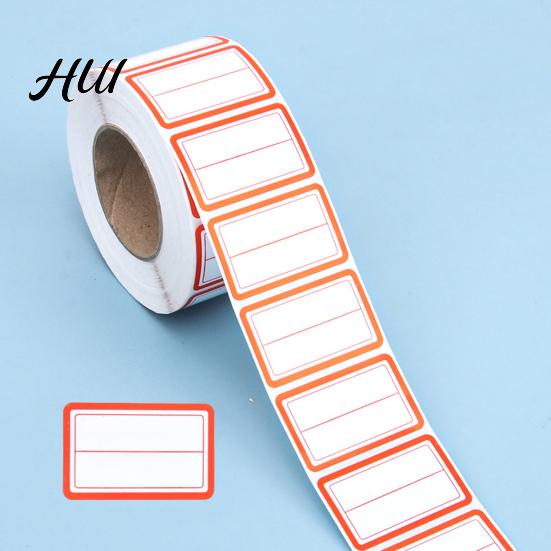 Etichette Rosse e Blu 1000 Pezzi Adesivi Etichetta per Organizzazione, Codifica Colore Etichette Autoadesive per Nomi, Facili da Scrivere a Mano, Staccabili e Rimuovibili