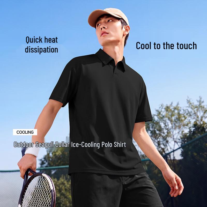 XueZhongFei Men s Short Sleeve Polo Shirt XL