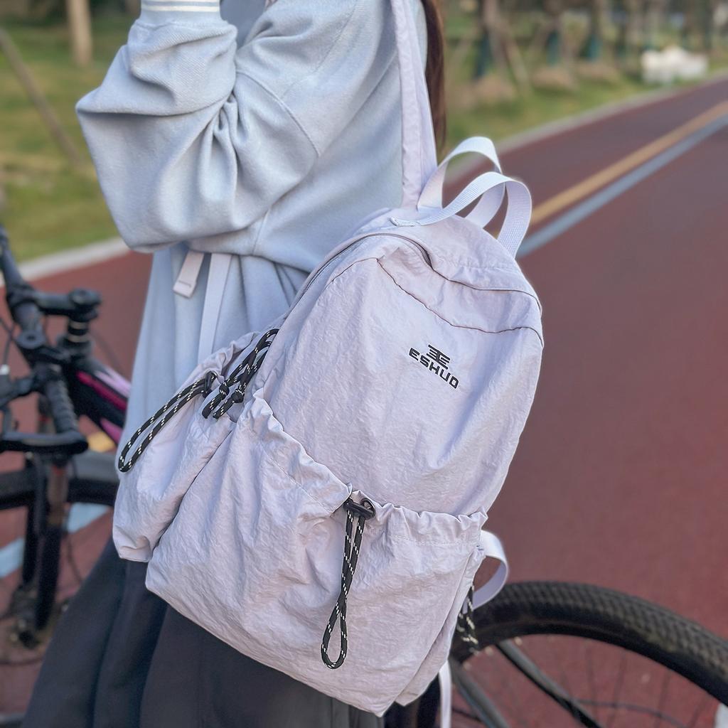 Schoolbag Travel Backpack Lightweight Outdoor Drawstring Backpack Large Capacity Sports Leisure Hiking Hiking Bag