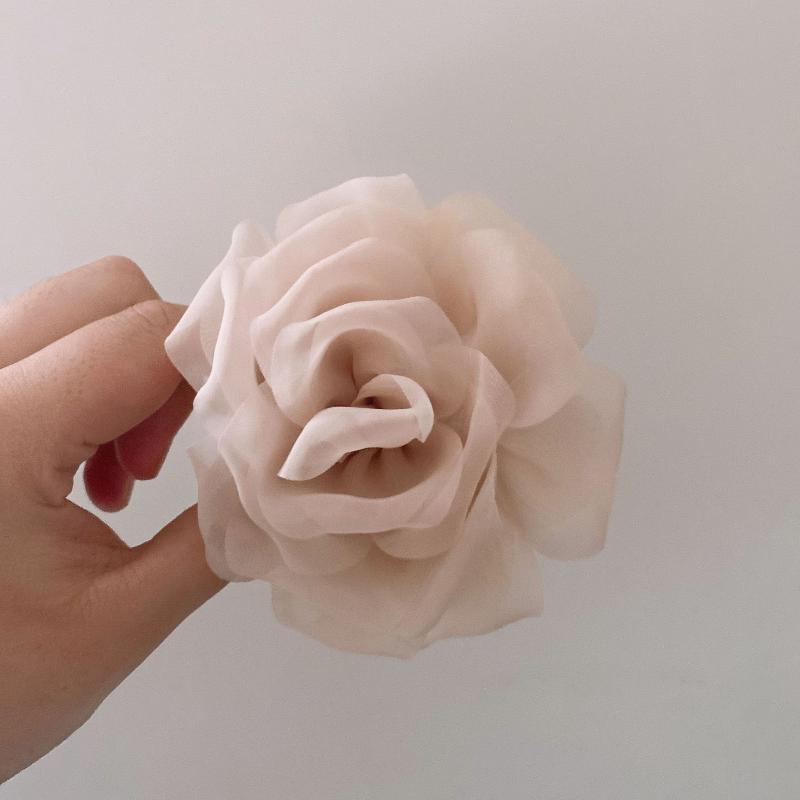 INS Sweet Flower Claw Clip Sweet Chiffon Flower Shark Clip Hair Clip Clamp Barrettes Sweet Hair For Women Hair Accessories