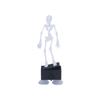 Dynamic Skeleton Figurine, Halloween Fishtanks Ornament with Glowing Design, Aquarium Display Decors for Seasonal Scene Landscape
