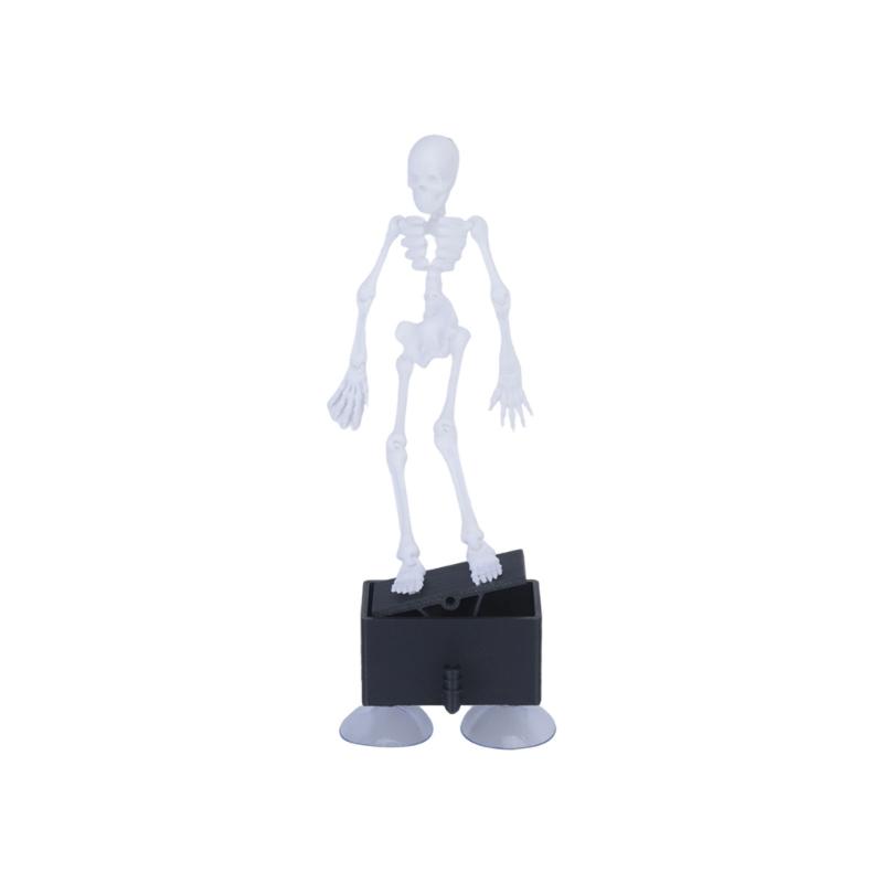 Dynamic Skeleton Figurine, Halloween Fishtanks Ornament with Glowing Design, Aquarium Display Decors for Seasonal Scene Landscape