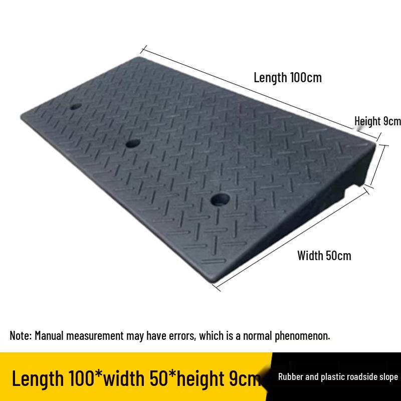 Rubber Curb & Threshold Ramp Mat for Home and Car 