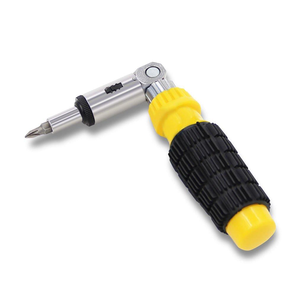 NUZAMAS 32-Piece Security Screwdriver Bit Set with 1/4" Extension Bar & Reversible Screwdriver for Home DIY Computer Phone Repair