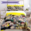 3pcs My Hero Academia Bedding Set Duvet Cover Closure Includes 1 Duvet Cover & 2 Pillowcases, Soft and Comfortable for All Seasons.
