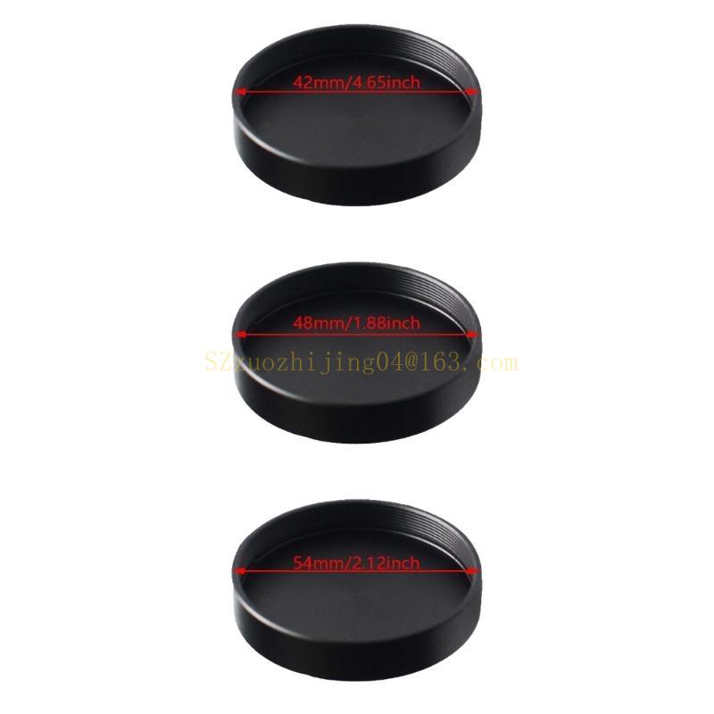 Accessories Dust Caps for Lens M42 M48 M54 Thread Black Aluminum Cover,with M42/M48/M54x0.75mm Eyepiece Caps