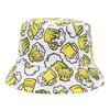 Cappello a Secchiello con Stampa Birra Festa Festival Decorare Cappello da Pescatore Donna Uomo Estate Esterno Protezione Solare Panama Reversibile Cappello Sole Gorras