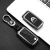 AAMH1 Zinc Alloy Leather Car Flip Remote Key Case Cover Protector Shell Durable For Citroen C2 C3 C4 C5 C6 Xsara Berlingo Accessories