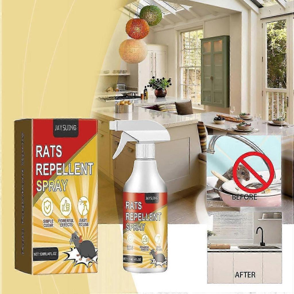 Jaysuing Mouse Repellent Spray Home Indoor Car Engine Outdoor Mouse Repellent Anti-Rat Spray