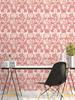 High-End Luxury American Floral Wallpaper Striped Bedroom Living Room 3D European Pastoral Large Flower Tv Background Wall Paper