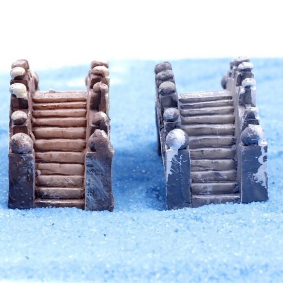 2Pcs Retro Arch Bridge Fish Tank Aquarium Micro Landscape Miniature Ornaments