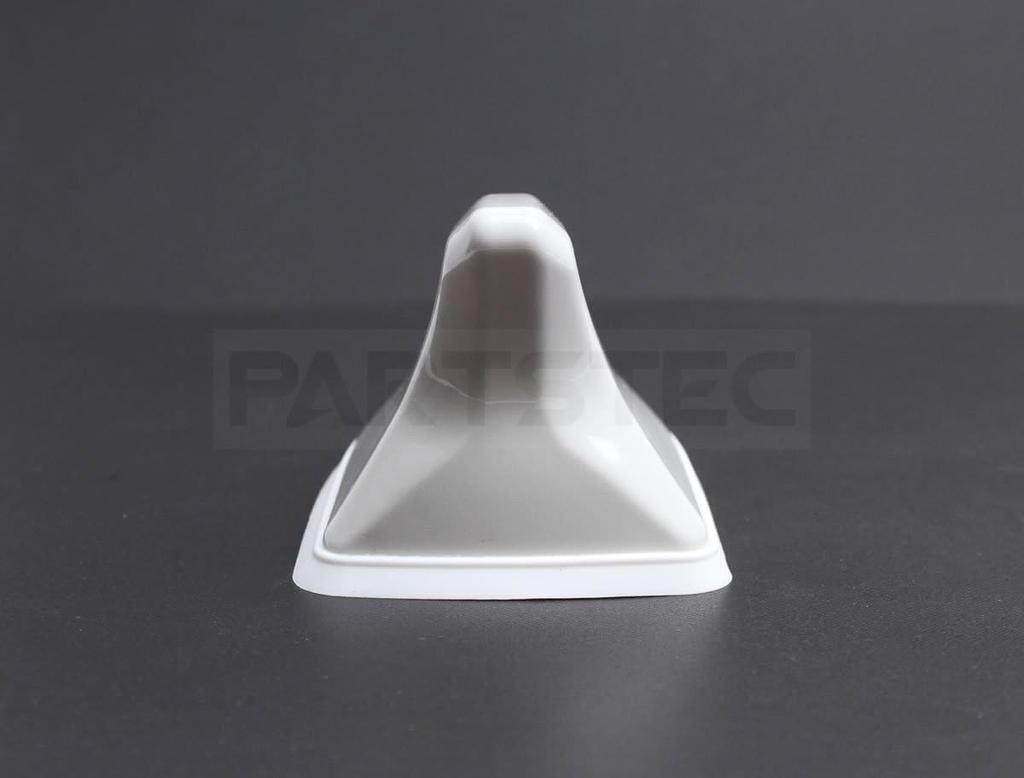 MOTOR POWER Pearl White Shark Antenna with Built-in Booster Radio, Shark Fin Dolphin Antenna,