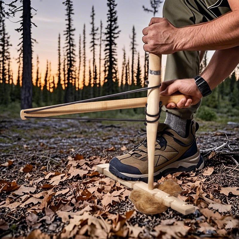 Outdoor Fire-Starting Drill: Camping & Survival Tool for Team Building