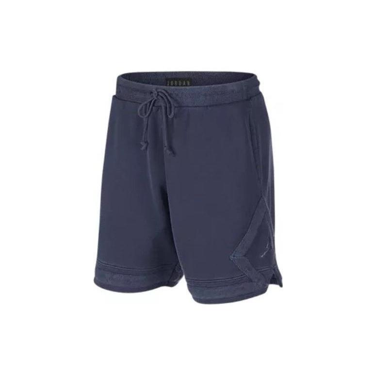 Men s Air Jordan Solid Color Stripe Side Logo Printing Lacing Breathable Shorts Blue 939961-451 XS