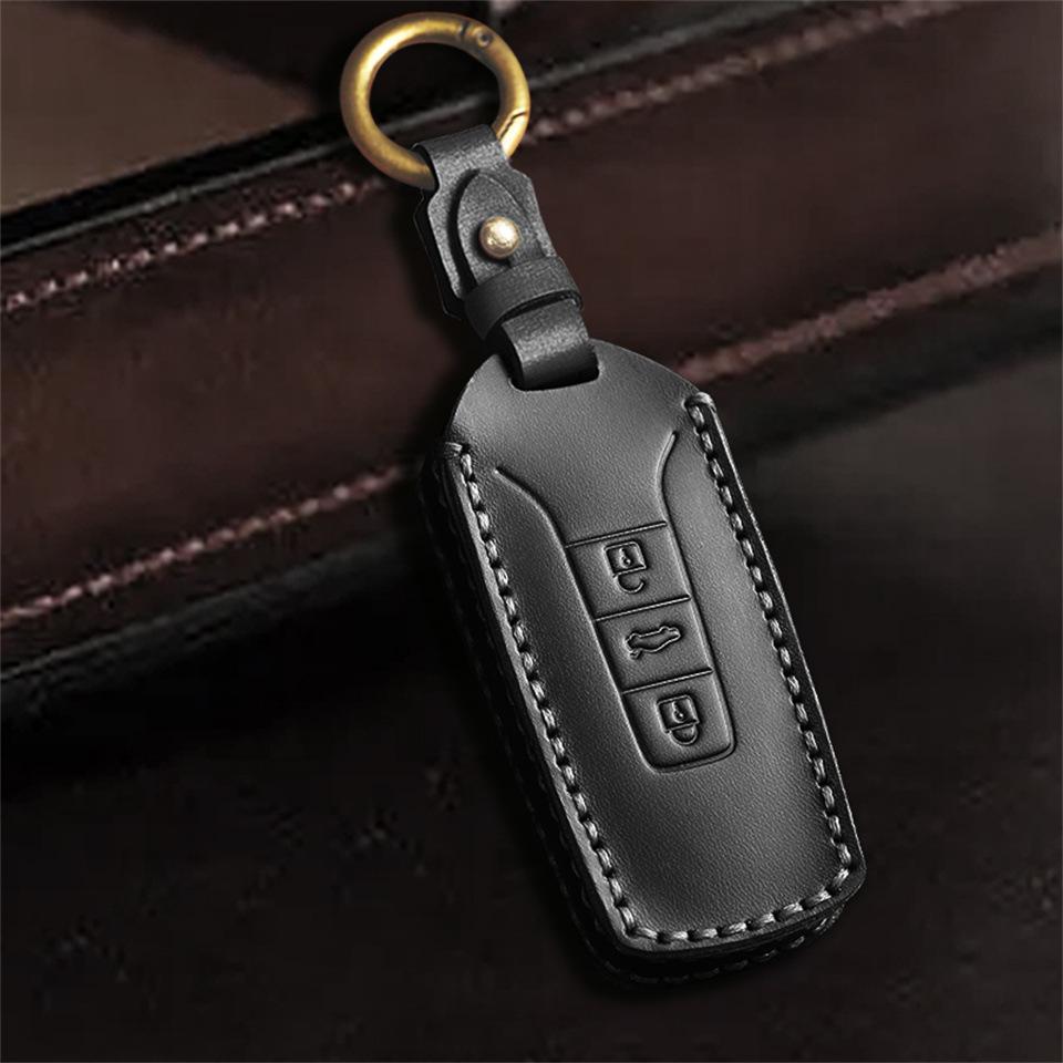 Volkswagen Touareg Genuine Leather Car Key Case for 2017-2021 Models