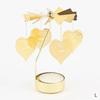 Carousel Candle Holder Gold Metal Candlesticks Room Decor Cake Rotating Candle Stand Home Decoration For Valentine's Christmas