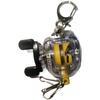 Plastic Fly For Fishing Reel Key Chain with 48cm Retractable Cord For Fishing Key Ring for For Fishing Hobbyists