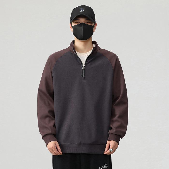 

Мужской свитер мужской весна и осень круглый вырез модный бренд мужской топ с длинным рукавом осенняя безголовая осенняя одежда 4XL