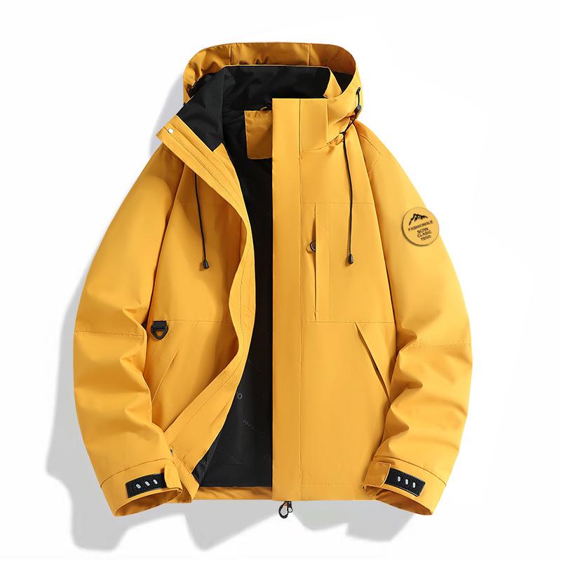 Men's Women's Enhanced Waterproof Jackets Outdoor Sports Heat-Sealed Seams Windbreaker Unisex Hiking Climbing Rain Coat