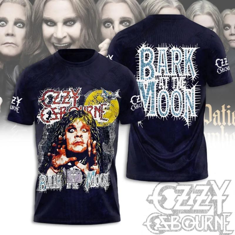 Rock Ozzy Osbourne Band 3d Print T-shirt Men Women Fashion Hip Hop Short Sleeve Oversized Sports O-Neck Men Tops Tees