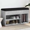 VidaXL Shoe Bench Concrete Grey 82x32x45.5 Cm Engineered Wood 835029