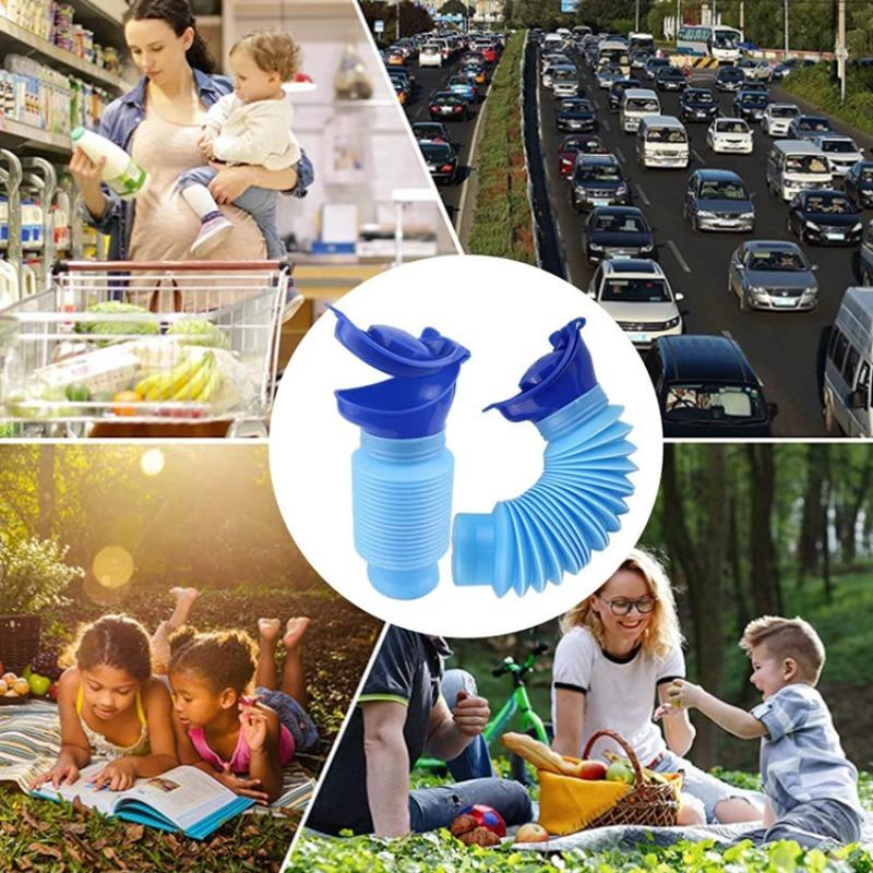 Car Adult Urinal Portable Shrinkable Personal Mobile Toilet Potty Women Kid Pee Bottle for Outdoor Auto Travel Traffic Camping