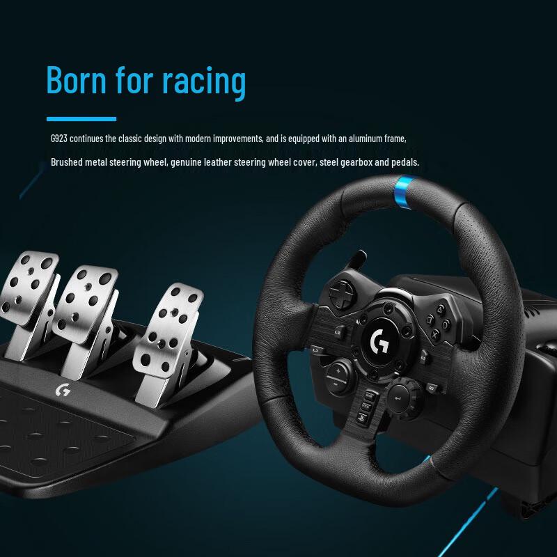 Logitech G923 Gaming Steering Wheel with Pedals