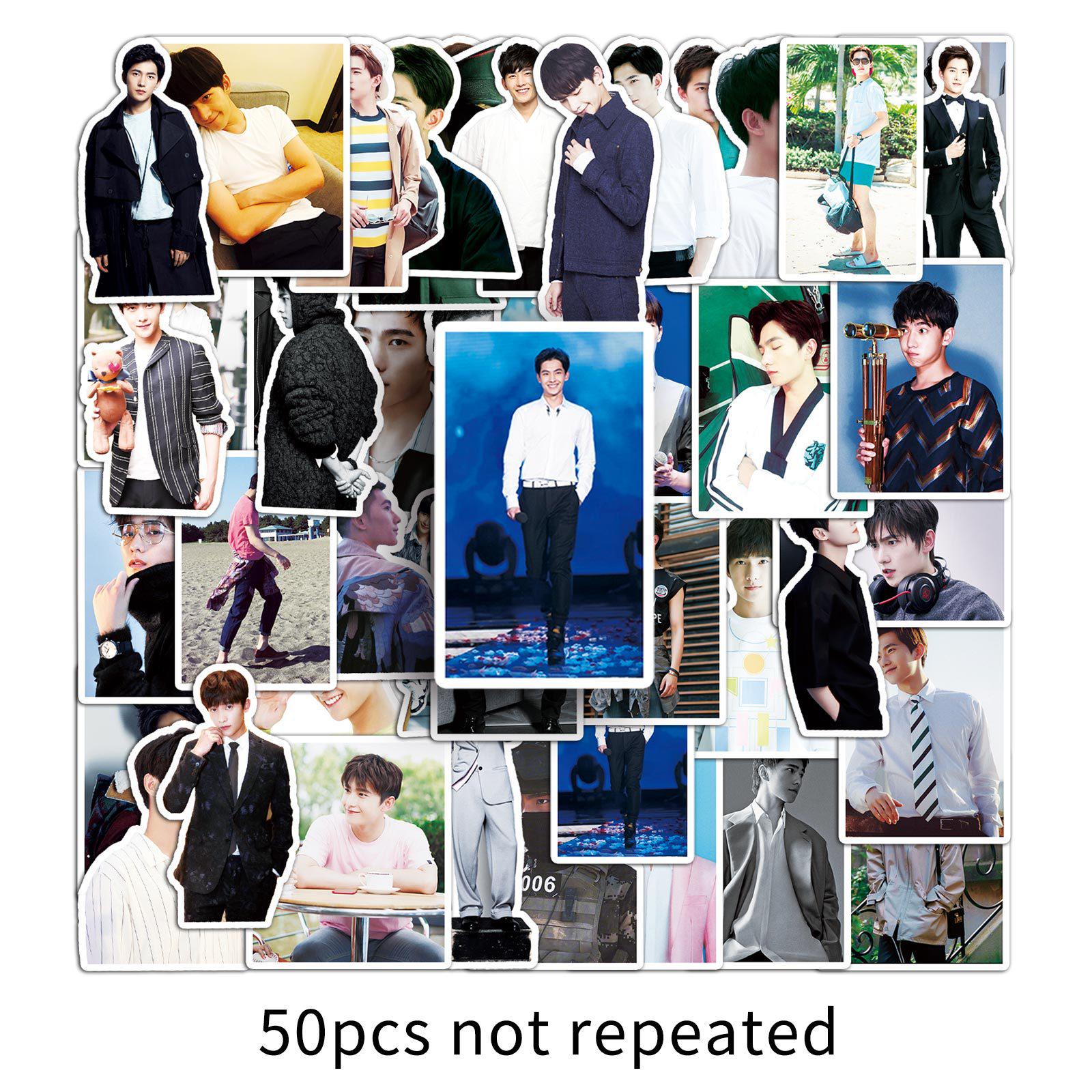 Yang Yang Actor Stickers: 50 Trendy & Handsome Designs for Notebooks & Suitcases