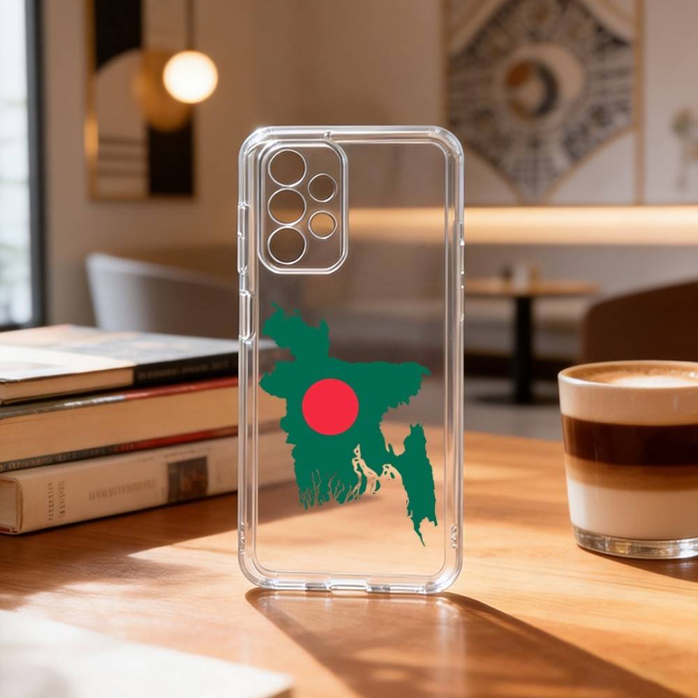 B-Bangladesh F-Flag  Phone Case For Samsung S25,S24,S21,S22,S23,S30,Ultra,S20,Plus,Fe Transparent Cover