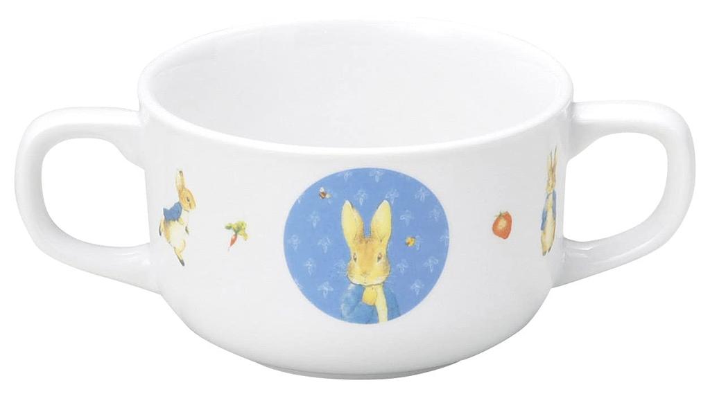 Tazza classica a doppio manico OGISO Peter Rabbit (Lavabile in lavastoviglie e adatto al microonde)