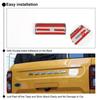 6pcs Rear Grille Letters Cover Decor Trim Molding Cap For Ford Bronco Sport 21+