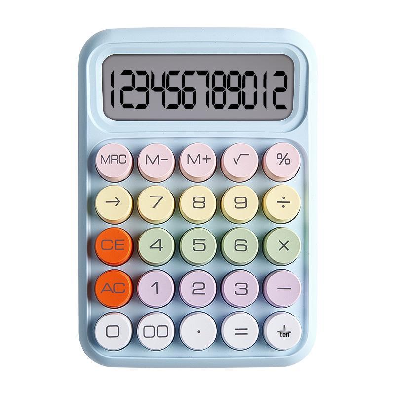 Goddess Style Cute 12-Digit Calculator Computer for Office Use with Flexible Buttons