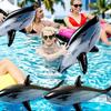 Inflatable Shark Float Beach Pool Party Swimming Water Game Fun Sports Inflatable Toy Holiday Vacation Gift For Home Outdoor