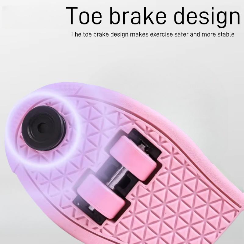 Children's Low-top Four-wheel Roller Skates Luminous with Brake Pads and Wheels Sports Shoes Dual-purpose Skating Casual Shoes