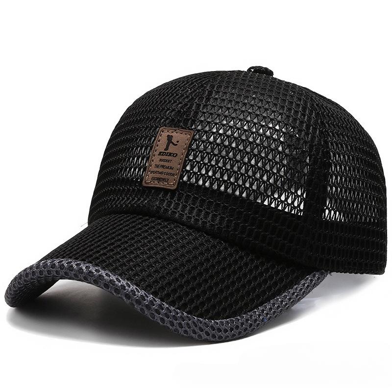 For Baseball Cap Mesh Breathable Men Women Adjustable Stretch Fit Duckbill Sun Hat